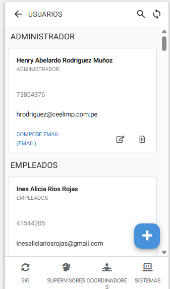 Lista de Usuarios